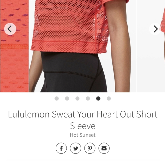 Lululemon sweat your heart out short sleeve - Picture 5 of 7